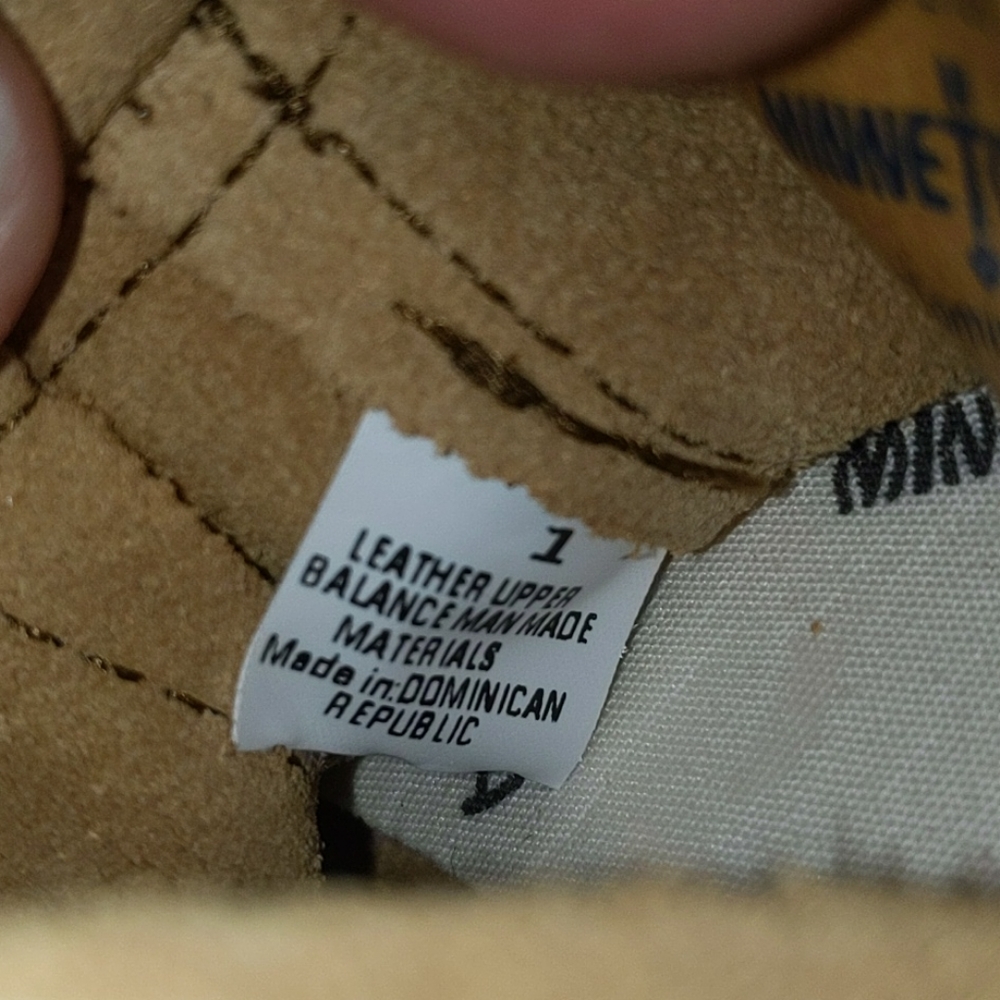 Minnetonka Size 1 Infant Baby Mocassins Leather - Picture 11 of 12